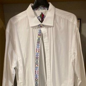 Robert graham  white  dress shirt